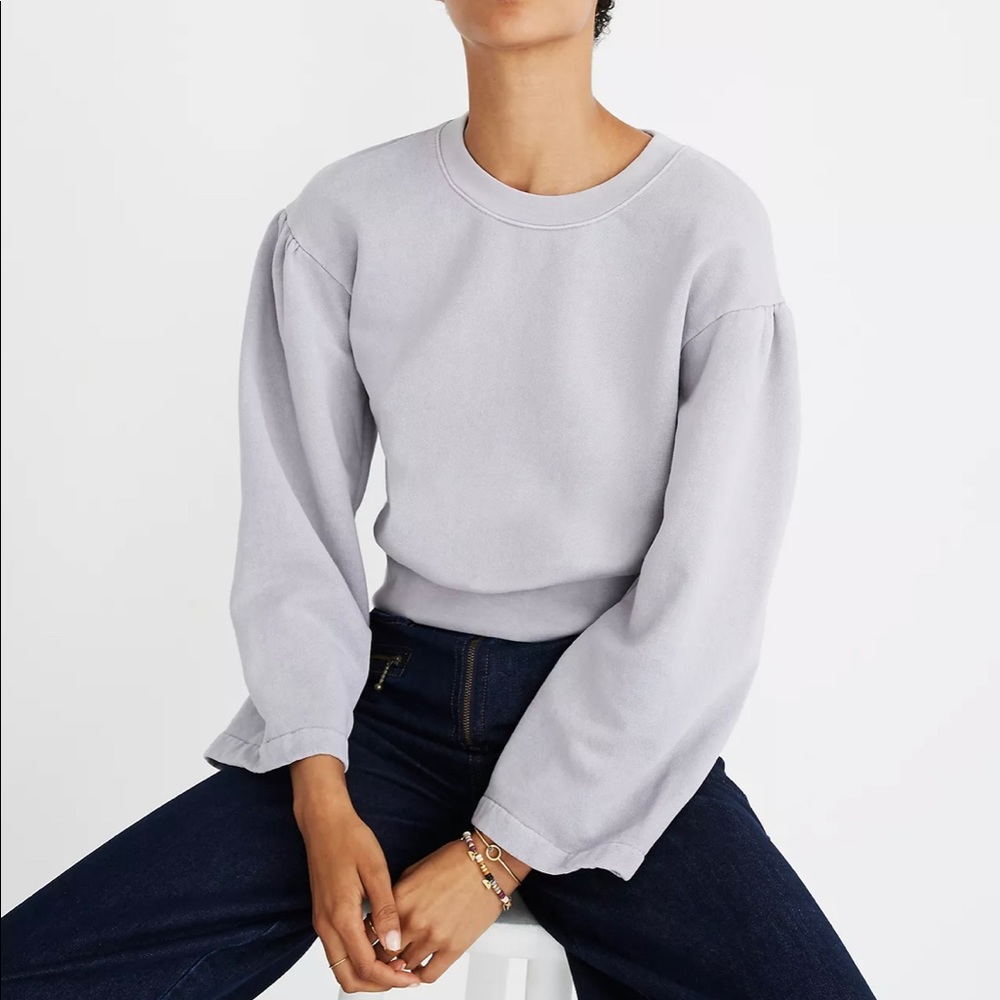 Madewell x Karen Walker Garment-Dyed Sweatshirt Size Large